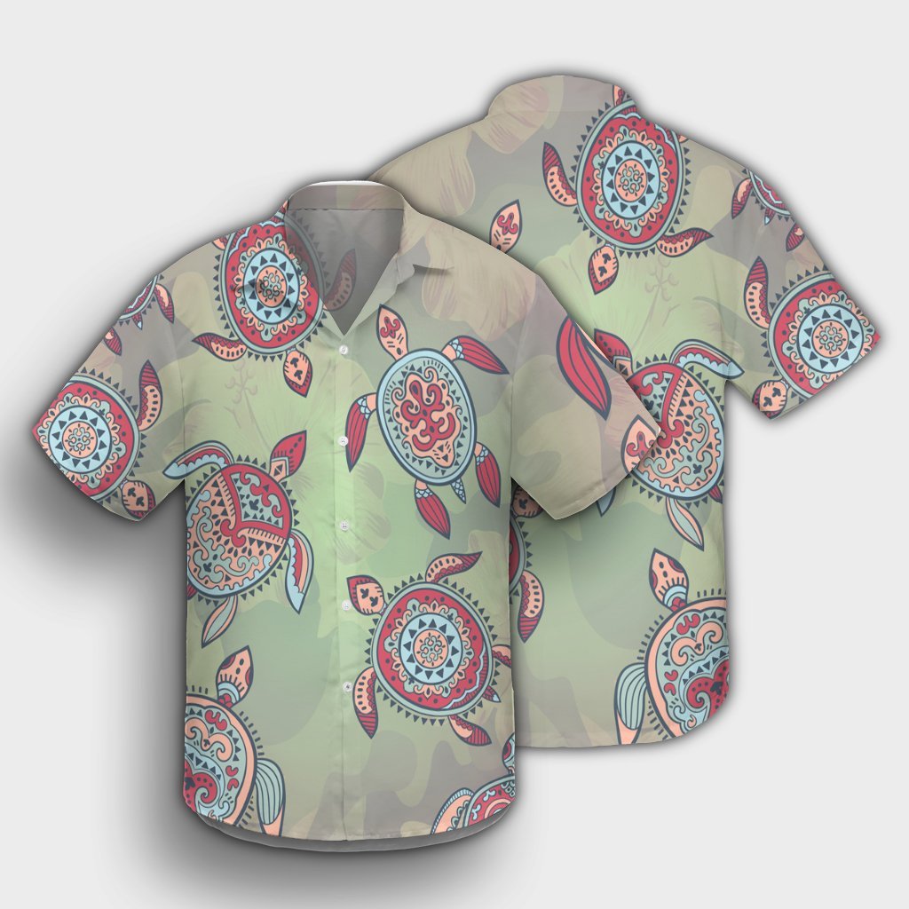Hawaiian Turtle Polynesian Hawaiian Shirt - AH - Polynesian Pride