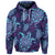 Custom Hawaiian Turtle Polynesian Neon Hoodie - Polynesian Pride