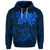 Custom Hawaiian Turtles Hibiscus Plumeria Polynesian Hoodie Blue - Polynesian Pride