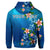 Custom Hawaiian Tuttle and Plumeria Flower In The Sea Polynesian Hoodie - Polynesian Pride