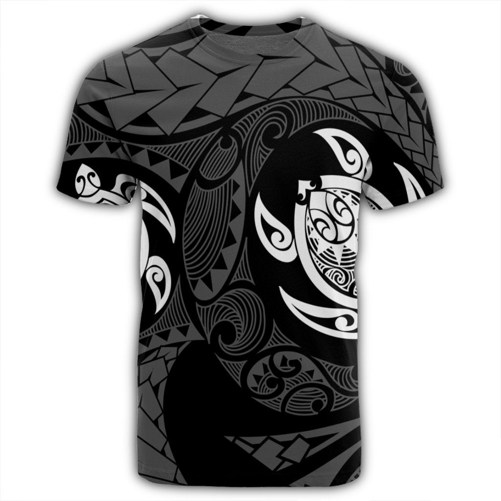 Hawaiian Two Turtle Polynesian T Shirt White AH - Polynesian Pride