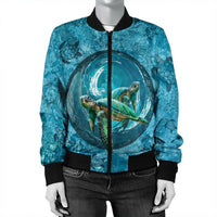 Hawaiian Whirlpool Turtle Polynesian Bomber Jacket - AH - Polynesian Pride