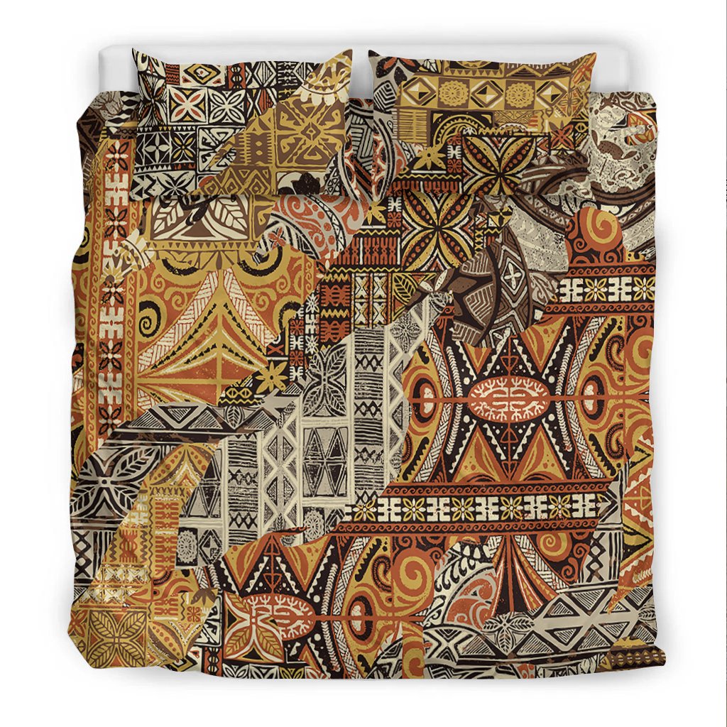 Polynesian Bedding Set - Tribal Fabric Patchwork Special Style - Polynesian Pride