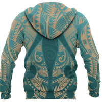New Zealand Maori Hoodie, Hei Matau Tattoo Pullover Hoodie 02 - Polynesian Pride