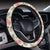 Hibiscus Plumeria Tropical Red Hawaii Universal Steering Wheel Cover with Elastic Edge - Polynesian Pride