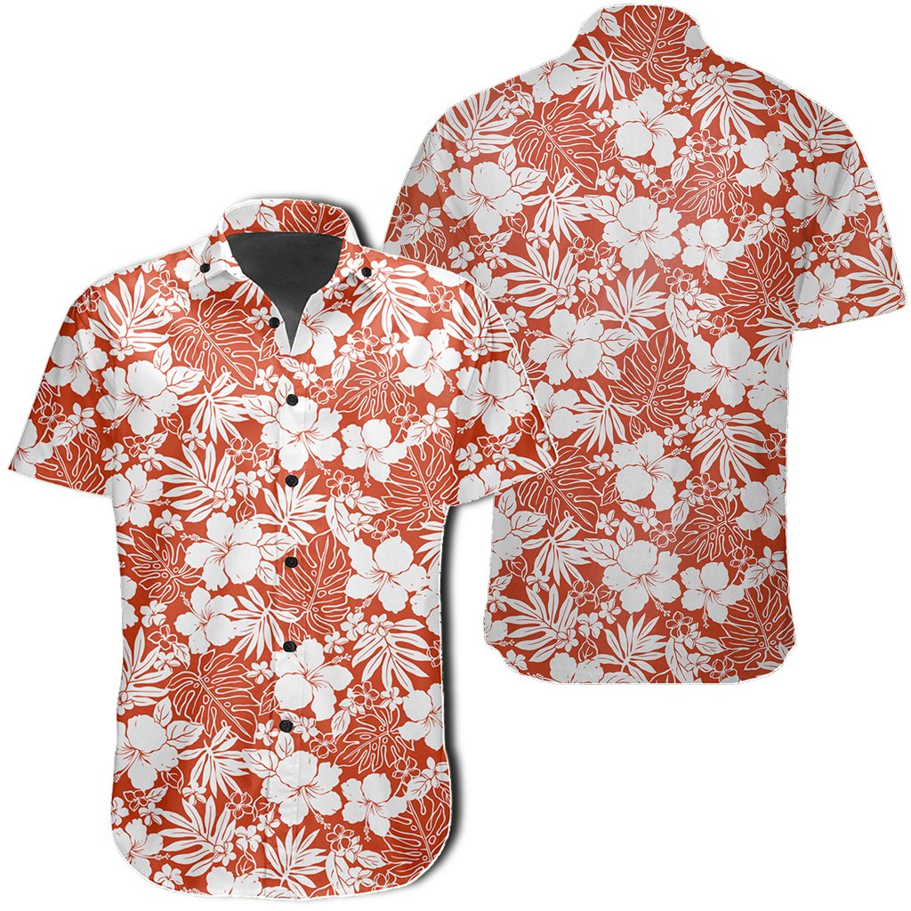 Hawaiian Shirt - Hibiscus Flower Pattern Shirt Unisex Black - Polynesian Pride