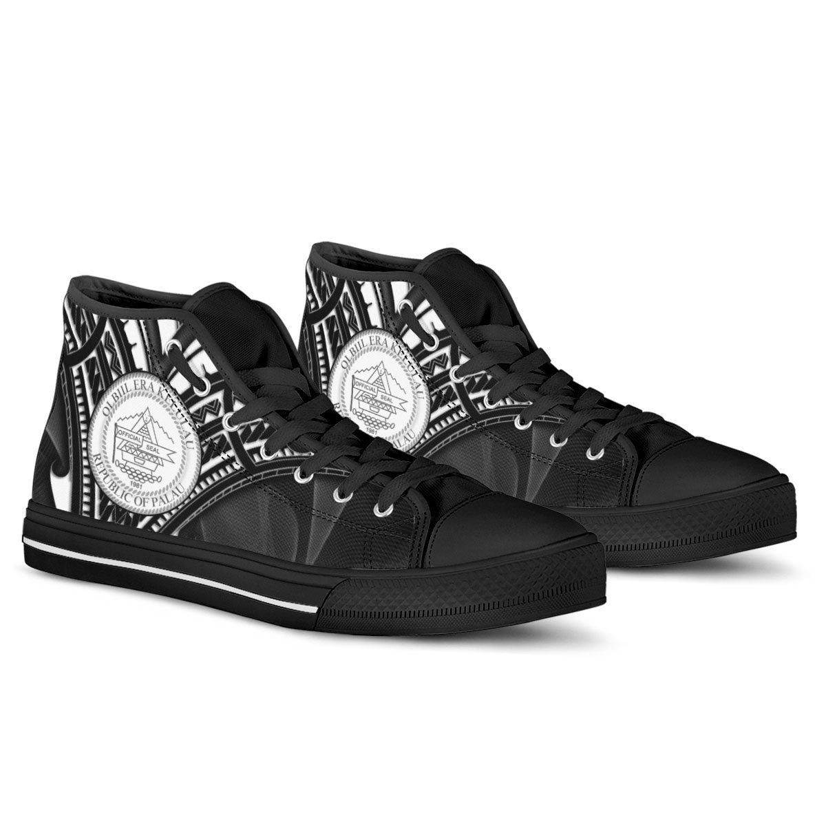 Palau High Top Shoes - Cross Style - Polynesian Pride
