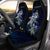 Vanuatu Polynesian Car Seat Covers - Blue Turtle Couple Universal Fit Blue - Polynesian Pride