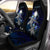 Marshall Islands Polynesian Car Seat Covers - Blue Turtle Couple Universal Fit Blue - Polynesian Pride