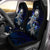 Federated States of Micronesia Polynesian Car Seat Covers - Blue Turtle Couple Universal Fit Blue - Polynesian Pride