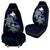 Papua New Guinea Polynesian Car Seat Covers - Blue Turtle Couple - Polynesian Pride