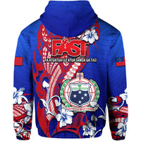 Special Samoa FAST Party Hoodie Tribal Samoan Hibiscus Design LT9 - Polynesian Pride