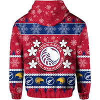 New Zealand Aotearoa Meri Kirihimete Hoodie Maori Kiwi Christmas LT9 - Polynesian Pride