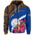 Custom Marshall Islands Coat of Arms Hoodie Polynesian Tropical LT9 Zip Hoodie Blue - Polynesian Pride