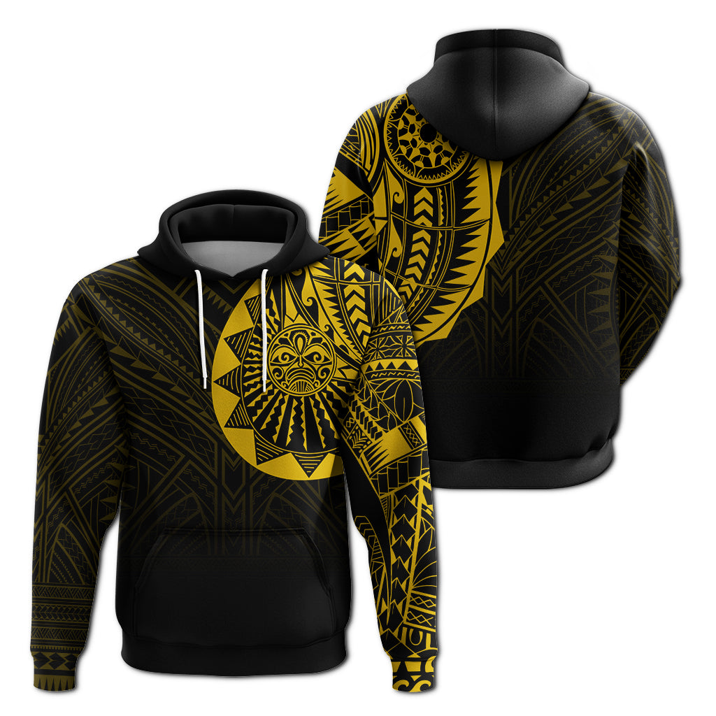 Polynesian Full Sleeve Tattoo Hoodie Gold Vibes LT7 - Polynesian Pride