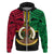 Vanuatu Hoodie Tribal Vanuatu Coat of Arms Flag Style No2 LT9 Zip Hoodie Black - Polynesian Pride