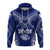 Custom Toa Samoa Hoodie 685 USO Forever LT7 Pullover Hoodie Blue - Polynesian Pride