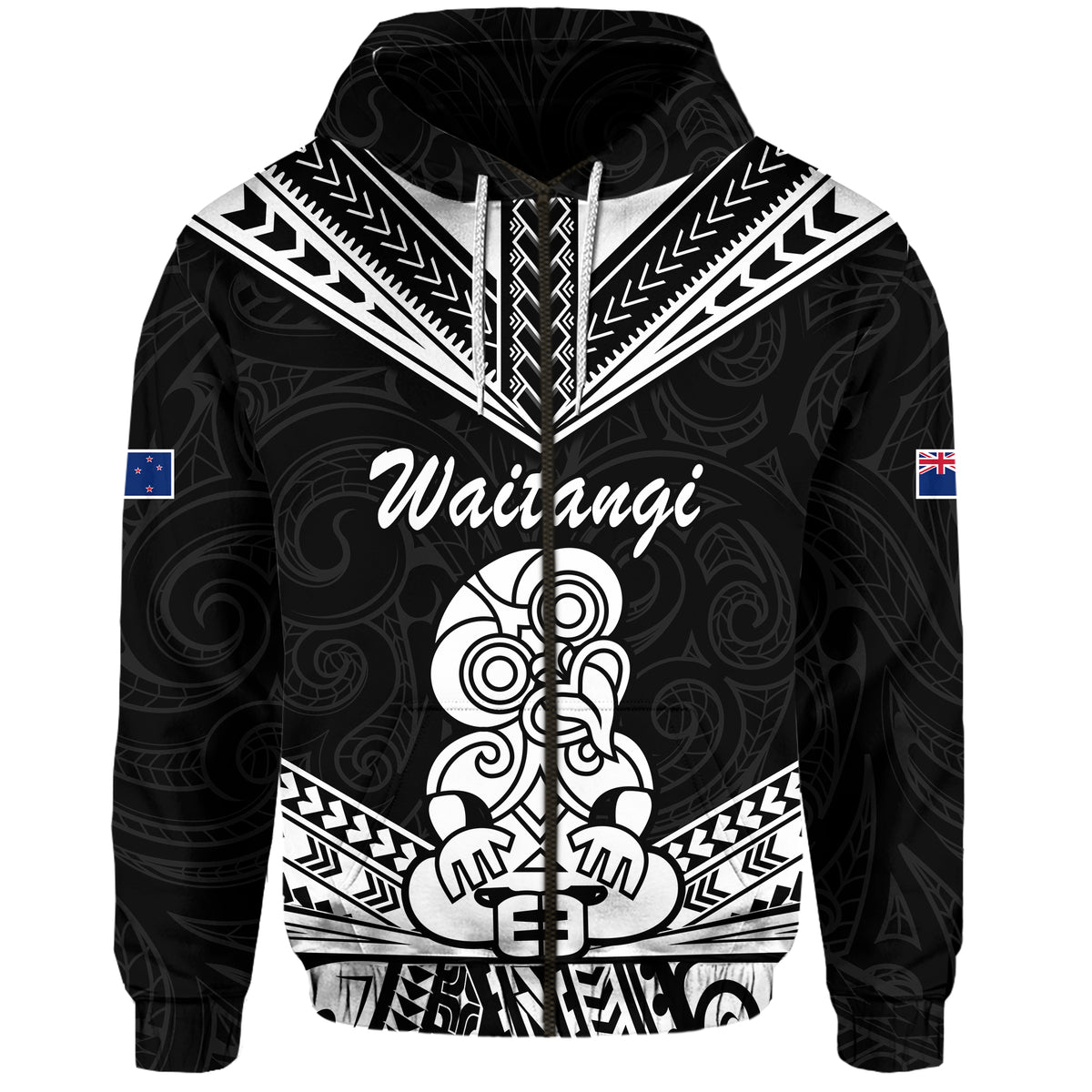 Custom Waitangi Maori Tiki Hoodie LT9 - Polynesian Pride