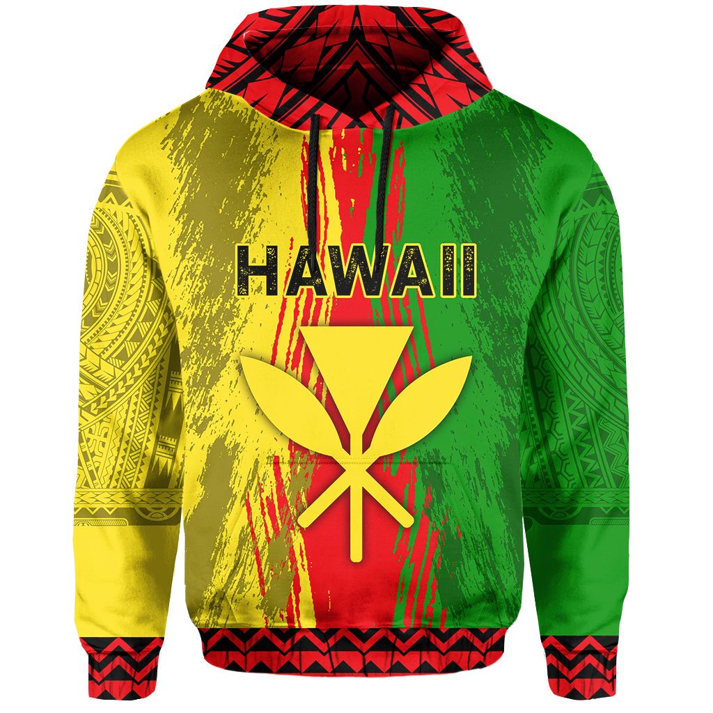 Personalized Hawaii Polynesian Kanaka Unisex Hoodie Oliver Style - Polynesian Pride