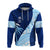 Custom Fiji Sevens Hoodie Kaiviti Kesakesa LT7 Pullover Hoodie Blue - Polynesian Pride