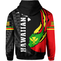 Hawaii Polynesian Kanaka Map Hoodie Zip Ball Style Ver 2.0 - Polynesian Pride