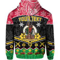 Custom Vanuatu Tribal Polynesian Christmas Vibe Hoodie LT9 - Polynesian Pride