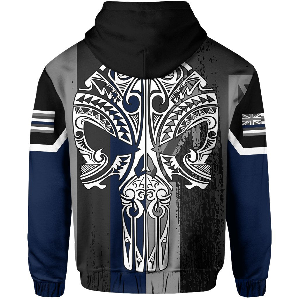 Hawaii Thin Blue Line Hoodie Zip - Polynesian Pride