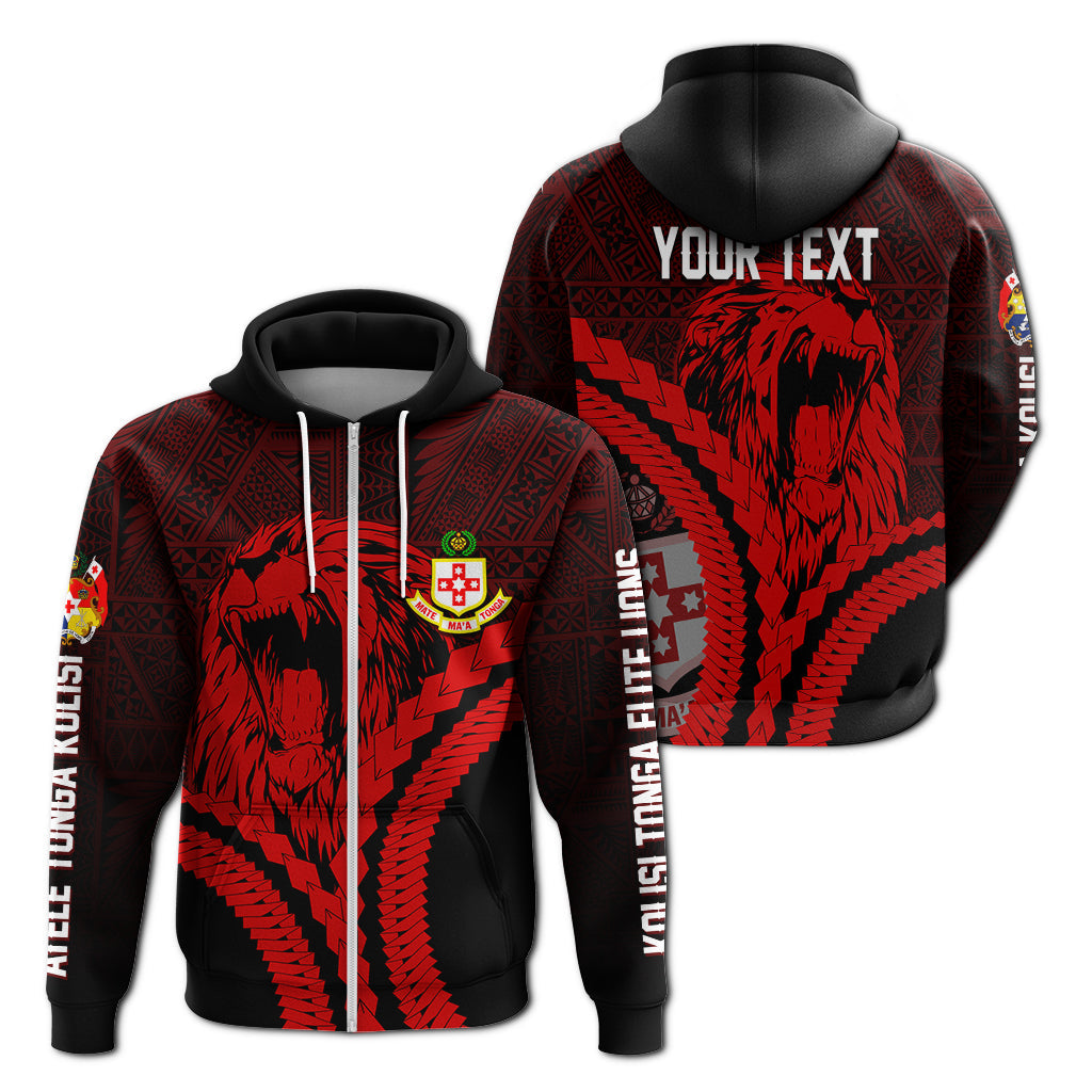 Kolisi Tonga Atele Custom Hoodie Roaring Lion LT7 - Polynesian Pride