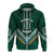 Custom Hawaii Rainbow Warriors Hoodie Simple Style LT7 Zip Hoodie Deep Green - Polynesian Pride