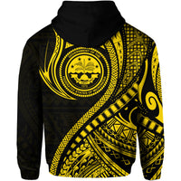 Federated States of Micronesia Hoodie Gold Polynesian Wave Style LT9 - Polynesian Pride