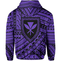 Polynesian Protect Mauna Kea Kanaka Maoli Hawaii Zip Hoodie Purple Quarter Style - Polynesian Pride