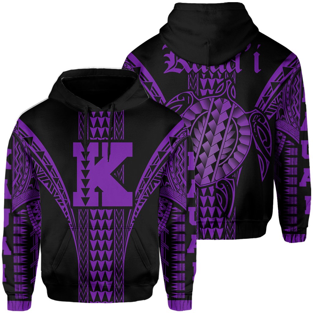 Kauai Island Polynesian Hoodie Comely Style Unisex Purple - Polynesian Pride
