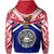 Custom American Samoa Rugby Hoodie Eagle Flag - Polynesian Pride