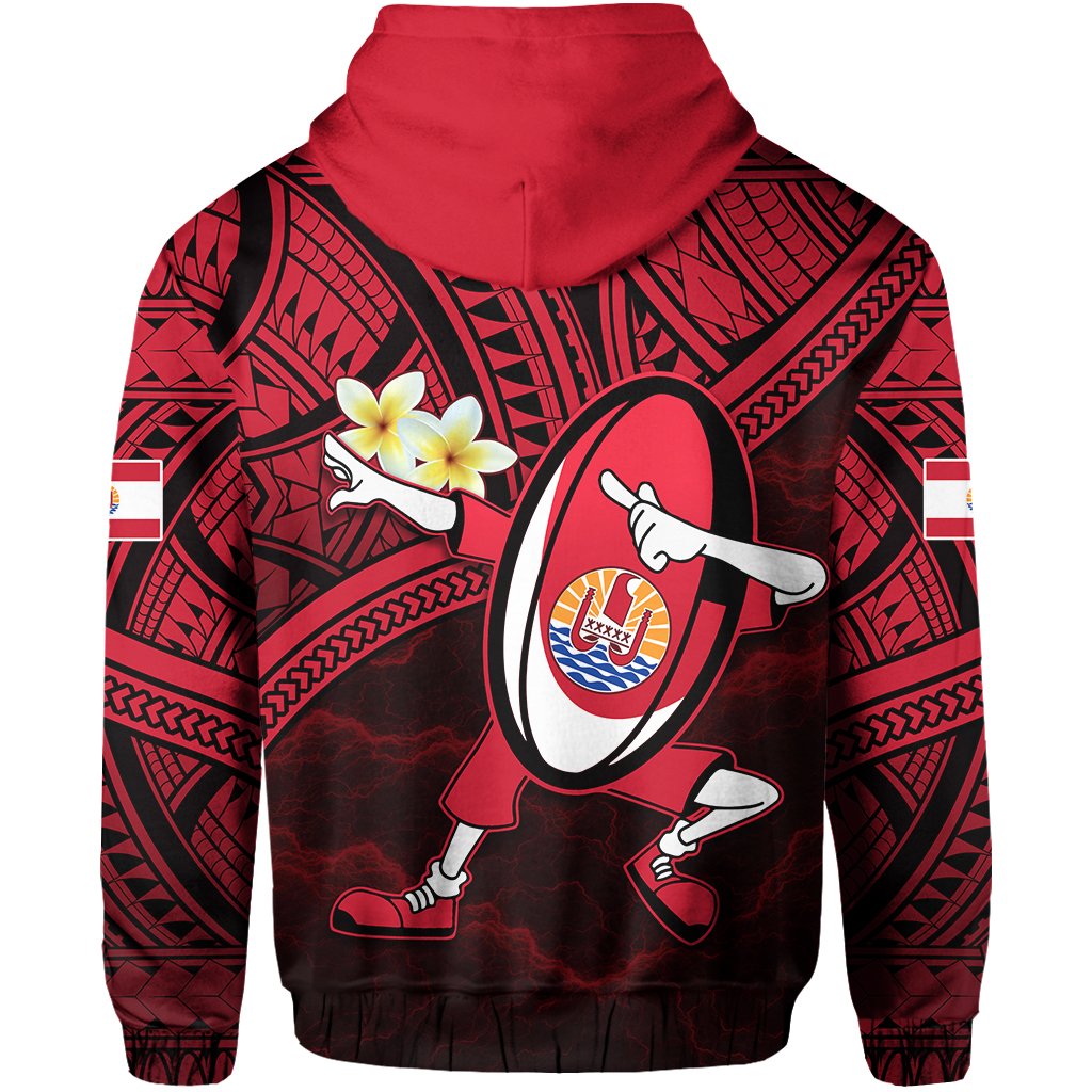 Tahiti Rugby Hoodie Dab Trend Creative - Polynesian Pride