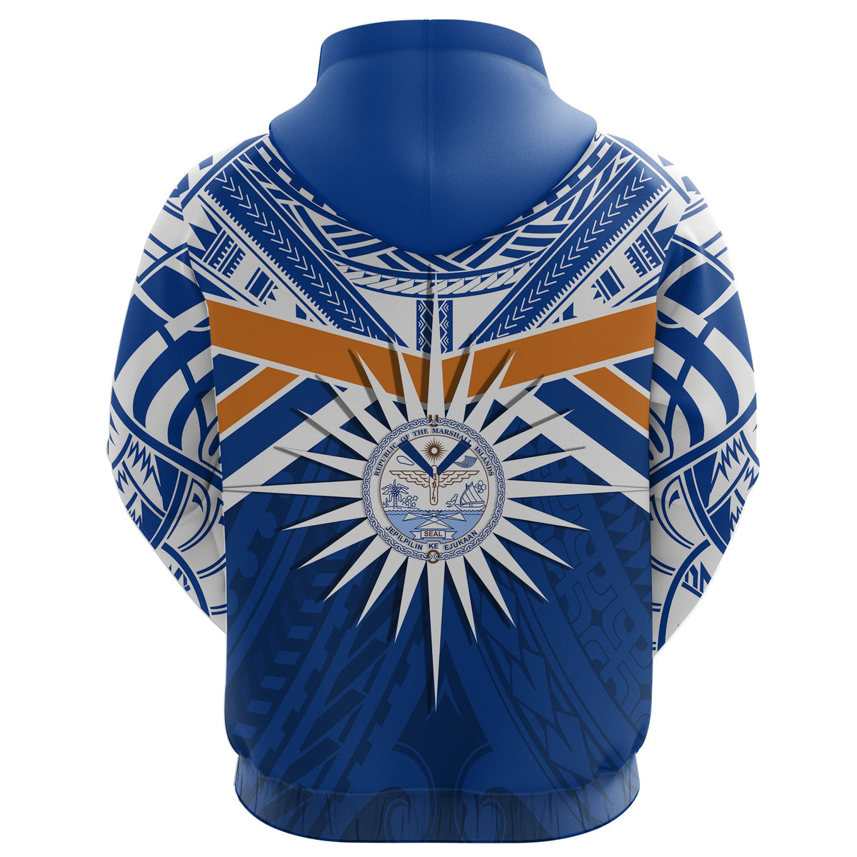 Custom Marshall Islands Rugby Hoodie Forever - Polynesian Pride