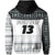 Custom Fiji Rugby Zip Hoodie Impressive Version Custom Text and Number - Polynesian Pride