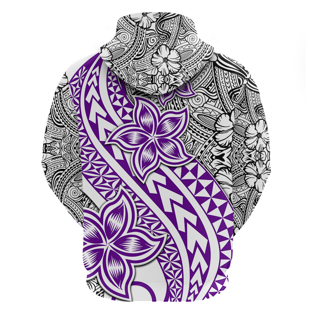 Traditional Polynesian Tribal Tattoo Retro Couple Hoodie Purple LT9 - Polynesian Pride