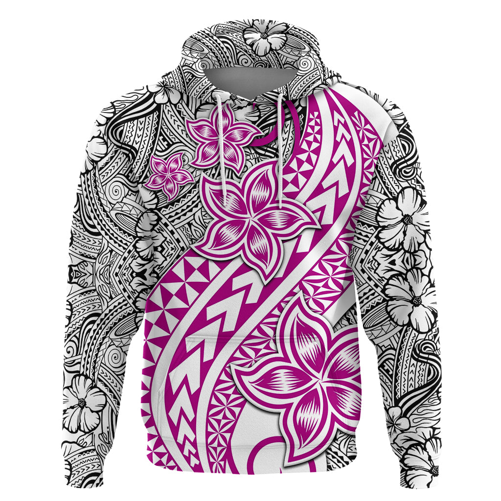 Traditional Polynesian Tribal Tattoo Retro Couple Hoodie Pink LT9 - Polynesian Pride