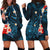 Pitcairn Islands Coconut Tree Turtle Polynesia Hoodie Dress - LT2 BLUE - Polynesian Pride