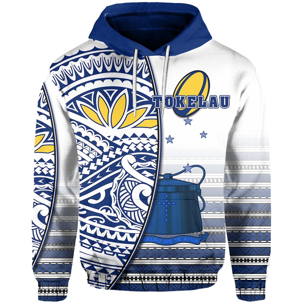 Tokelau Rugby Hoodie Special Unisex Blue - Polynesian Pride