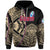 Custom Guam Rugby Hoodie Impressive Version Golden Custom Text and Number - Polynesian Pride