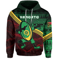 Vanuatu Rugby Hoodie Dab Trend Creative Unisex Green - Polynesian Pride