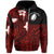 Custom Polynesian Rugby Hoodie Love Red Custom Text and Number - Polynesian Pride