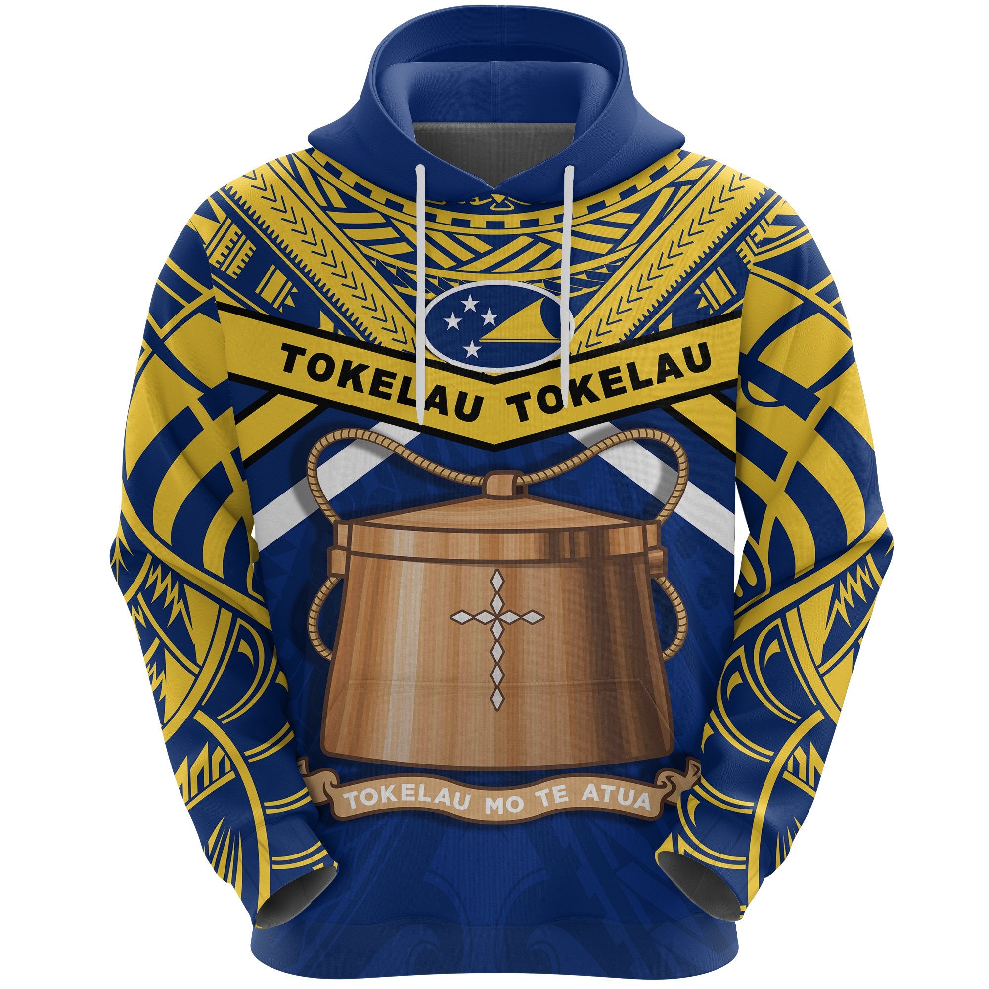 Tokelau Rugby Hoodie Version Unisex Blue - Polynesian Pride