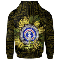 Northern Mariana Islands Hoodie Polynesian Ylang Ylang Flowers - Polynesian Pride