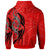 Hoodie Polynesian Lizard Tattoo Red Color - Polynesian Pride