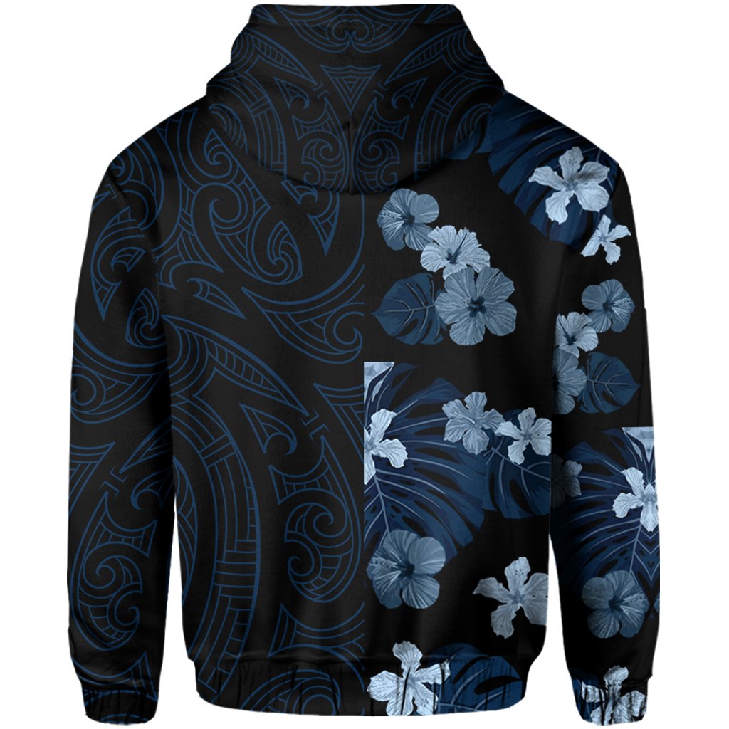 Tropical Polynesian Hawaiian Hoodie Zip Curtis Style - Polynesian Pride
