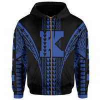 Kalihi Polynesian Hoodie Zip Comely Style - Polynesian Pride