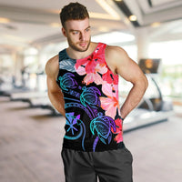 Hawaii Turtle Polynesian Tropical Men's Tank Top - Cora Style - AH - Polynesian Pride