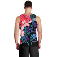Hawaii Turtle Polynesian Tropical Men's Tank Top - Cora Style - AH - Polynesian Pride